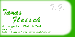 tamas fleisch business card